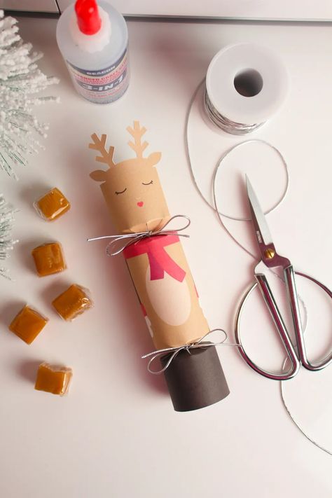 DIY Christmas Crackers {Poppers} - A Country Girl's Life Christmas Crackers Fillers Ideas Gifts, Fancy Christmas Wrapping, Christmas Poppers, Crackers Noel, Make Christmas Crackers, Christmas Popper, Homemade Christmas Crackers, Diy Christmas Crackers, Mini Liquor Bottles