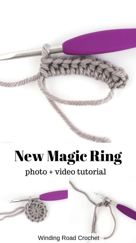 Magic Circle Tutorial, Start Crochet, Magic Circle Crochet, Winding Road Crochet, Magic Ring Crochet, Circle Crochet, Crochet Circle, Crochet Hack, Confection Au Crochet