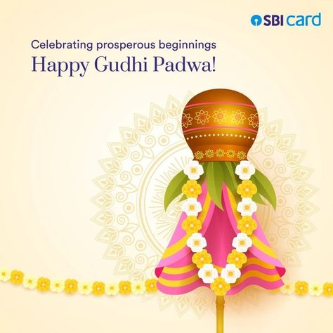 SBI Card on Instagram: "May you reap happiness and welcome this new year with good health and prosperity. SBI Card wishes you and your family a Happy Gudhi Padwa. #SBICard #GudhiPadwa #HappyGudhiPadwa" Gudhi Padwa, Visiting Card, Visiting Cards, Good Health, Health, On Instagram, Quick Saves, Instagram