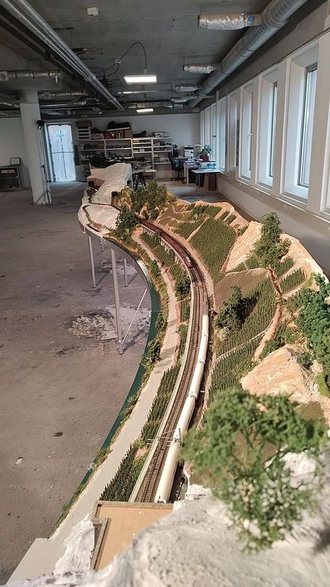 Model train scenery