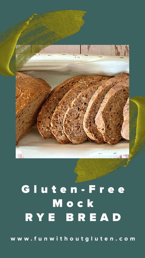 Gluten Free Rye Bread Recipe, Gluten Free Rye Bread, Gluten Free Bread Flour, Gluten Free Quick Bread, Rye Bread Recipe, Wheat Free Bread, Rice Flour Recipes, Homemade Gluten Free Bread, Rye Bread Recipes