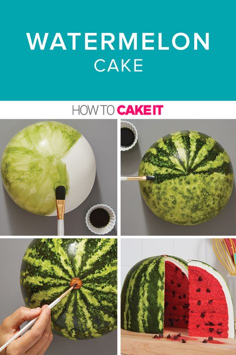 Yolanda Gampp, How To Cake, Realistic Cakes, Summer Sweets, Pillsbury Recipes, Watermelon Cake, Chocolate Chip Cookie Cake, Summer Cookies, Rich Chocolate Cake