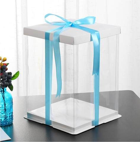 Wholesale High Quality 22x30cm 8.66x11.8 inches Round Cake Box for 3 Layers Cake Unicorn Cake Box Transparent Clear Gift Box|Gift Bags & Wrapping Supplies| - AliExpress Diy Wall Hanging Crafts, Pink Cake Box, Birthday Cake Gift, Cheap Gift Bags, Clear Gift Boxes, Cake Gift, Flower Box Gift, Mothers Day Cake, Beautiful Flowers Photos