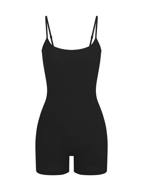 Soft Lounge Scoop Onesie Bodysuit | Saks Fifth Avenue Cute Body Suits, Fitted Black Onesie For Summer, Casual Black One-piece Bodysuit, Cute Fitted Black Bodysuit, Black Bodycon Bodysuit For Loungewear, Black Fitted Onesie For Loungewear, Running Errands Outfit, Killstar Clothing, Errands Outfit