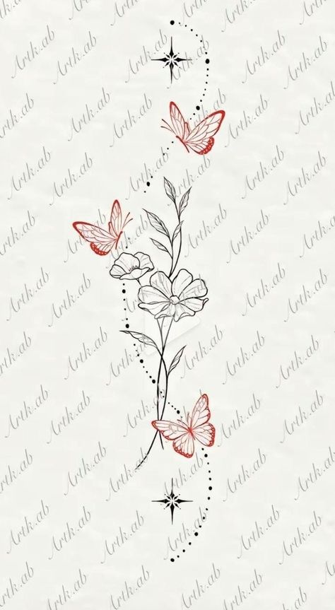 Dainty Leg Sleeve Tattoos For Women, Feminine Spine Tattoos Butterfly, Tattoo Ideas Leg Sleeve Women, Butterfly Tattoo Spine Tat, Cute Easy Tattoos For Women, Butterfly Spine Tattoo Design, Leaf Spine Tattoos For Women, Classy Spine Tattoos For Women, Spine Tattoos Butterfly