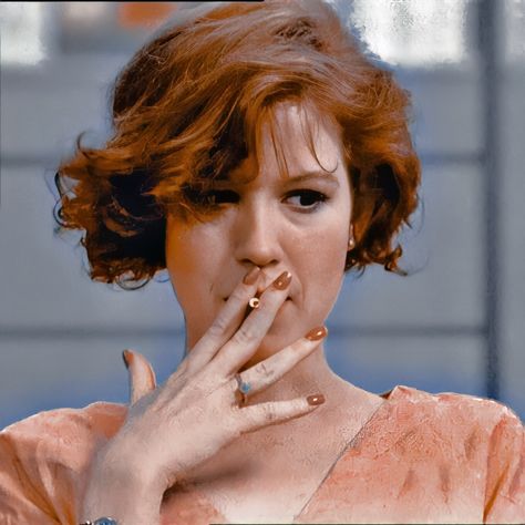 Claire Standish Icon, Clair Breakfast Club, Claire Standish Aesthetic, Breakfast Club Icons, Claire Breakfast Club, Claire Standish, Brat Pack, Short Red Hair, Brian Johnson