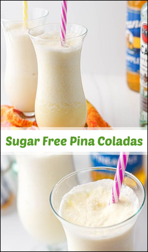 Keto Pina Colada, Sugar Free Alcoholic Drinks, Pina Colada Recipe Non Alcoholic, Low Sugar Alcohol, Pina Colada Drink, Sugar Free Alcohol, Low Carb Alcoholic Drinks, Low Calorie Alcoholic Drinks, Colada Drinks