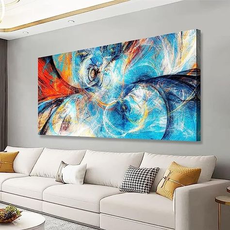 Blue Abstract Smart Line Pictures Canvas Wall Art for Living room Bedroom Wall Decor, Smart Line Wall Art Print Paitnings for home Decor,Morden Artwork Line Drawing Full of Imagination Canvas Art Waterproof Stretched Ready to Hang-20x40inches Line Wall Art, Farmhouse Paintings, Blue Abstract Wall Art, Big Wall Art, Abstract Pictures, Blue Abstract Art, Wall Art For Living Room, Abstract Canvas Wall Art, Bedroom Wall Decor