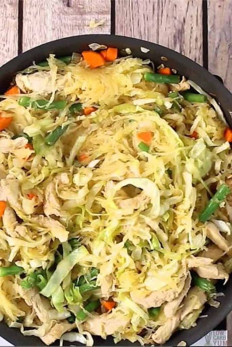 Low Carb Filipino Pancit Recipe (Lo Mein) | Low Carb Yum Filipino Pancit, Pancit Recipe, Low Carb Dinner Chicken, Healthy Eating Meal Plan, Meat And Vegetables, Spaghetti Squash Recipes, Lo Mein, Low Carb Dinner Recipes, Keto Recipes Dinner