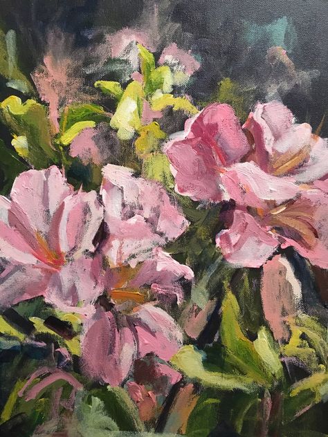 "The original 16 x 20 acrylic painting by susan elizabeth jones depicts delicate spring blossoms of Azalea painted from a photograph I took while visiting Natchez, Mississippi. The original may or may not be available. Please contact me if you are interested in purchasing the original. However, the Prints and Notecards are available. For a print, select either a 9 x 12 or 12 x 16 print, laser imaged on 100# Cougar Smooth paper. Each print is personally signed by me, the artist. Notecards are 4.25 x 5.5 and come packaged with white envelopes with four to a package.  Or consider commissioning a painting of your very own. Prices are based on the size of the painting and the medium selected, either oils or acrylics. You'll need to contact me directly for a custom quote. Larger prints are avail I Will Be Your Bloom, Natchez Mississippi, Elizabeth Jones, Art Enthusiast, Spring Blossoms, Monet Paintings, Heartfelt Messages, Gcse Art, Cards With Envelopes