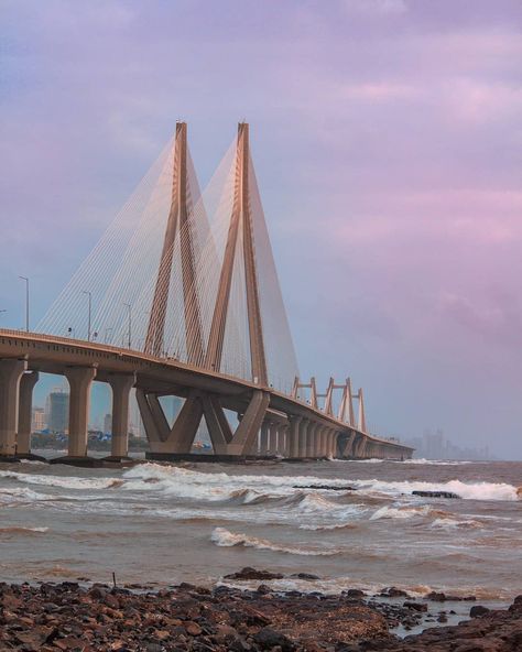 Bandra–Worli Sea Link #Travel #TravelandPlaces #travelplaces #beautifulPlacesToTravel #BestPlacesToTravel #BeautifulNature #BeautifulPlacesToVisit #BeautifulViews #BeautifulThings #Asia #Photography #best #london #InUSA #Paris #europe Mumbai Sea Link, Worli Sea Link, Labels Ideas, Bandra Worli Sea Link, Mumbai Travel, Asia Photography, Sea Video, Snap Streaks, Marine Drive