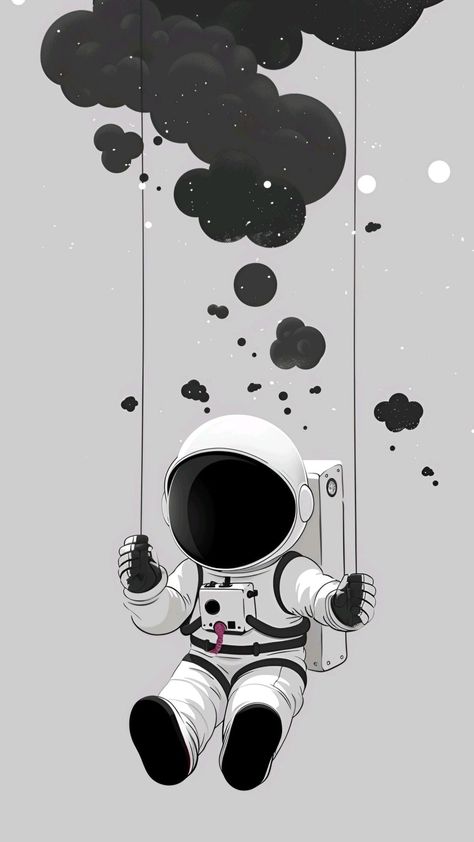 Astronaut Iphone Wallpaper, Aesthetic Astronaut, Crow Painting, Deer Wallpaper, Simpson Wallpaper Iphone, Whatsapp Wallpaper Cute, Astronaut Wallpaper, Pikachu Wallpaper, Bike Poster