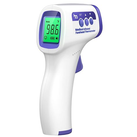 [ RELIABLE & FAST RESULTS ] : Get fast, reliable results with this clinically proven infrared thermometer. This thermometer features infrared technology that takes a temperature in 1 second. The measuring distance between the thermometer and the forehead is 0.4-2 inches, and the non-contact function can avoid touching the baby's skin, which helps the baby to cooperate and prevent cross-infection with different people. [ RICH FEATURE ] : The silent function lets you take the temperature Kids Multivitamin, Baby Thermometer, Forehead Thermometer, Infrared Thermometer, Digital Thermometer, Stocking Stuffer, Christmas Shopping, Quick Easy, Health And Beauty