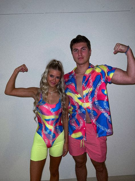 Barbie and ken, Greta gerwig, Margot Robbie, Ryan gosling, Barbie, costume, Halloween, blonde 80s Barbie And Ken Costume, Barbie Inspired Outfits Men, Barbie And Ken Outfits Couple, Barbie Vs Ken Spirit Day, Barbie Ken Outfit Ideas, Ken Doll Costume, Barbie And Ken Costume Ideas, Barbie Ken Party, Barbie And Ken Halloween