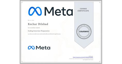 Completion Certificate for Coding Interview Preparation Completion Certificate, Ui Design Principles, Web Development Tools, Application Programming Interface, Project Management Professional, Object Oriented Programming, Online Degree, Organizing Time, Certificate Programs