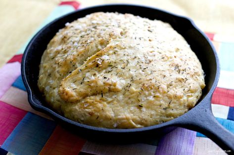 Thyme Bread, Skillet Bread, No Knead, Always Hungry, Delicious Bread, Crowd Pleaser, Bread Rolls, Bread Dough, Quick Bread