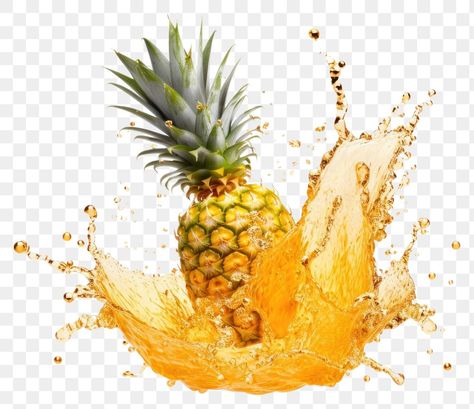 Juice Splash, Splash Png, Fruit Splash, Pineapple Fruit, Fruit Plants, Fruit Design, Creative Posters, Advertising Poster, Pineapple Juice