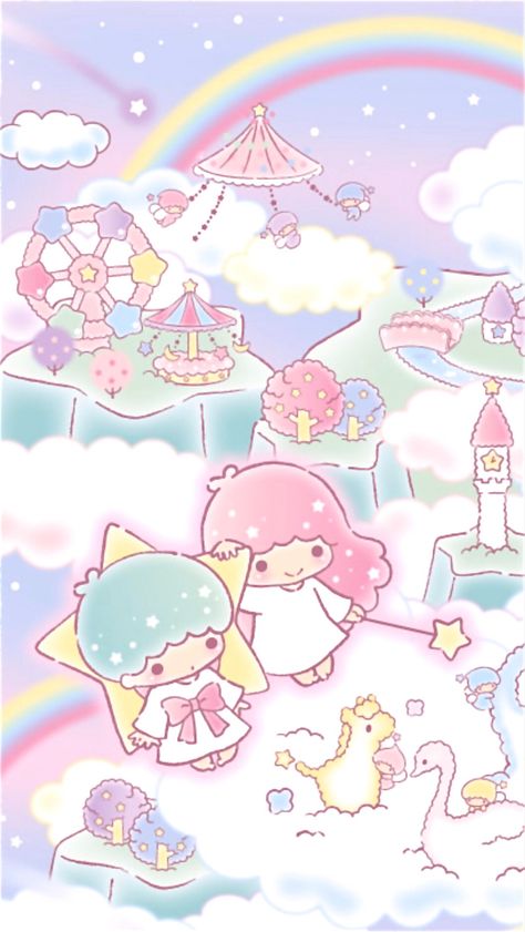 Melody Cute Wallpaper, Sanrio Background, Little Star Twins Wallpaper, Little Twin Stars Aesthetic, Sanrio Twin Stars Wallpaper, Fairy Kei Aesthetic, Baby Pink Wallpaper Iphone, Twinkle Twinkle Lite Star In Pink Wall Paper, Safari Wallpaper