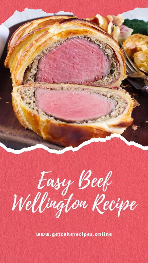 Easy Beef Wellington Recipe | getcakerecipes Easy Beef Wellington Recipe, Best Beef Wellington Recipe, Easy Beef Wellington, Mini Beef Wellington, Wellington Recipe, Beef Wellington Recipe, Beef Fillet, Beef Wellington, Beef Tenderloin