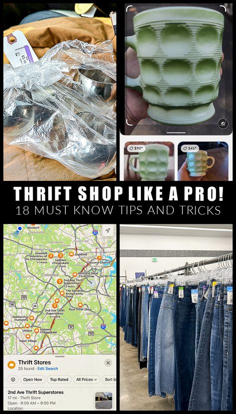 SAVE MONEY, FIND THE BEST DEALS, AND LEARN TO THRIFT LIKE A PRO WITH THESE MUST-KNOW THRIFT SHOPPING TRICKS!