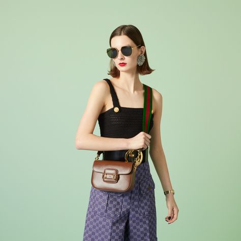 Gucci - Gucci Horsebit 1955 mini bag Handbags Gucci, Italy Print, Gucci Horsebit, Womens Designer Handbags, Mini Shoulder Bag, Mini Crossbody Bag, Gucci Handbags, Mini Crossbody, Leather Mini