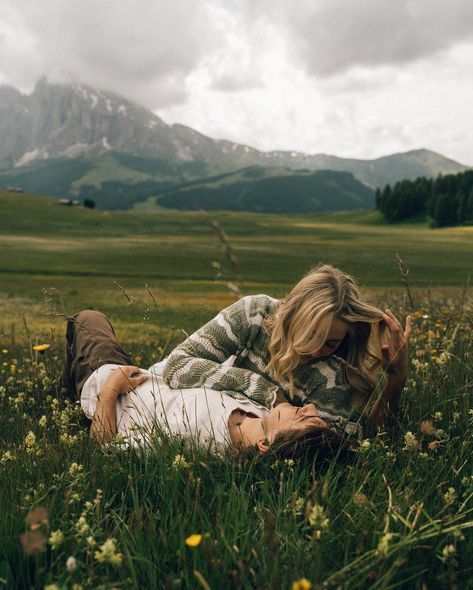 two lovers running through the meadows of the italian dolomites • • • keywords: documentary photography, cinematic photography, visual poetry, storytelling, love, couples photoshoot, tampa elopement, travel photographer, couples inspo, romcom, movie scenes, italy, dolomites, dolomites photos 🏷️ #floridaphotographer #tampaphotographer #stpeteweddingphptographer #tampaweddingphotographer #destinationweddingphotograoher #stpetephotographer #film #visualpoetry #cinematicphotographer #floridaw... Cinematic Couple Photoshoot, Couple In The Woods, Tampa Elopement, Italian Dolomites, Photography Cinematic, Dolomites Italy, Outdoor Couple, Two Lovers, Storytelling Photography