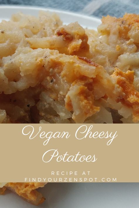 Vegan Cheese Potatoes, Vegan Cheesy Potatoes, Gluten Free Cheesy Potatoes, Vegan Slow Cooker, Allergen Free Recipes, Shredded Potatoes, Green Meals, Meatless Recipes, Weekend Dinner