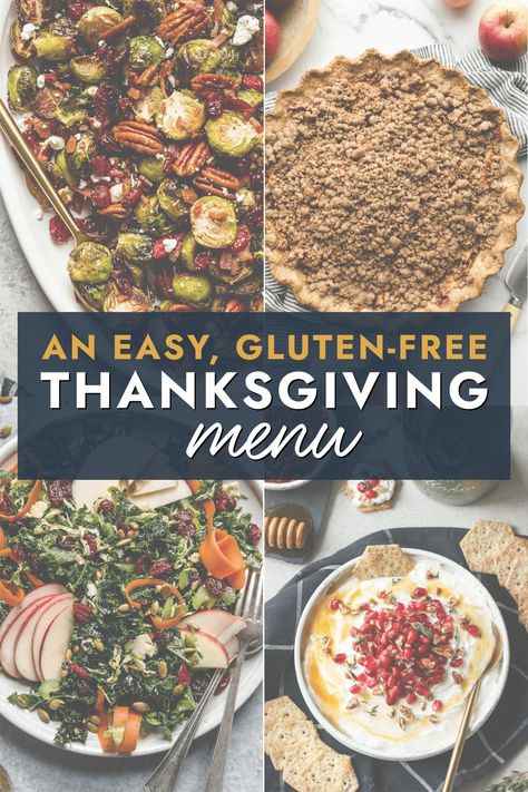 Done-For-You Thanksgiving Menu (Gluten Free) Gluten Free Thanksgiving Menu, Gluten Free Thanksgiving, Thanksgiving Menu Ideas, Sweet Potato And Apple, Gluten Free Recipe, Gluten Free Pie, Free Thanksgiving, Gluten Free Pumpkin, Thanksgiving Menu