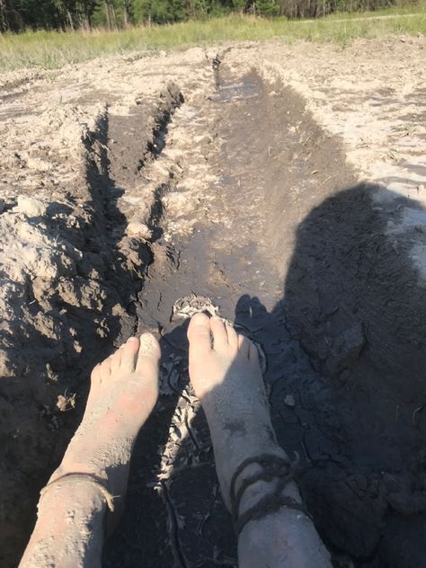 Where we mud ride at these my feet picks after being in the mid Mud Slide, Mud Therapy, Before You Run My Name Through The Mud, Playing In Mud Aesthetic, Mud Riding Quotes, Mud Control, Nordic Tattoo, Cute Friend Photos, Cute Friends