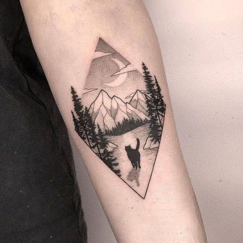 20+ Simple Tattoos That Have the Deepest Meanings |   simple matching tattoos couples Simple Matching Tattoos Couples, Murphy Tattoo, Mason Tattoo, Simple Matching Tattoos, Tattoo Future, Simple Couples Tattoos, Chris Tattoo, Berg Tattoo, Geometric Mountain Tattoo