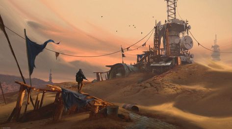 Max Bedulenko | Concept Art World Apocalypse Landscape, Apocalypse World, Post Apocalyptic Art, Arte Ninja, Apocalypse Art, Sci Fi Environment, Concept Art World, Post Apocalypse, Environment Design