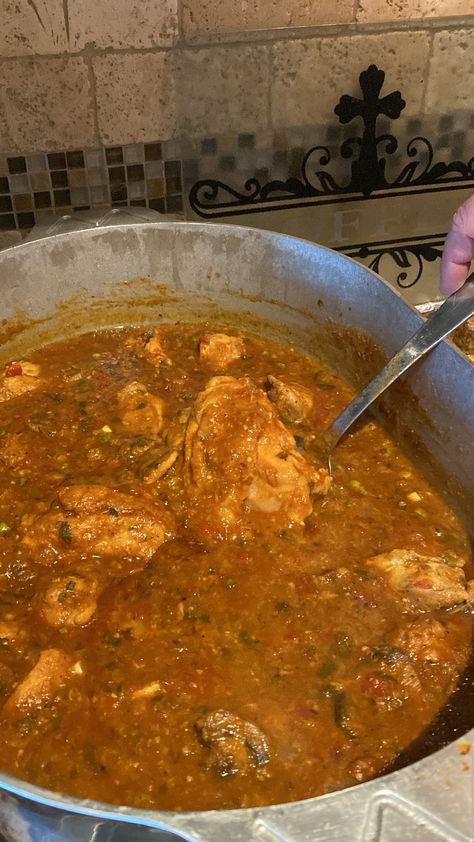 This recipe is Jeremy's take on Chef John Folse's, Creole-Style Chicken. The difference between Chicken Sauce Piquant & Creole-Style Chicken is mainly the flavors used by the various sub-cultures within the Cajun community. As the title reflects, (Piquant = pleasantly biting, or a sting), this recipe is spicy! Chicken Sauce Piquant Recipe, Chicken Sauce Piquant, Piquant Sauce Recipe, Chicken Creole Recipe, Sauce Piquant, Cajun Recipes Louisiana, Creole Chicken, Louisiana Dishes, Chicken Sauce