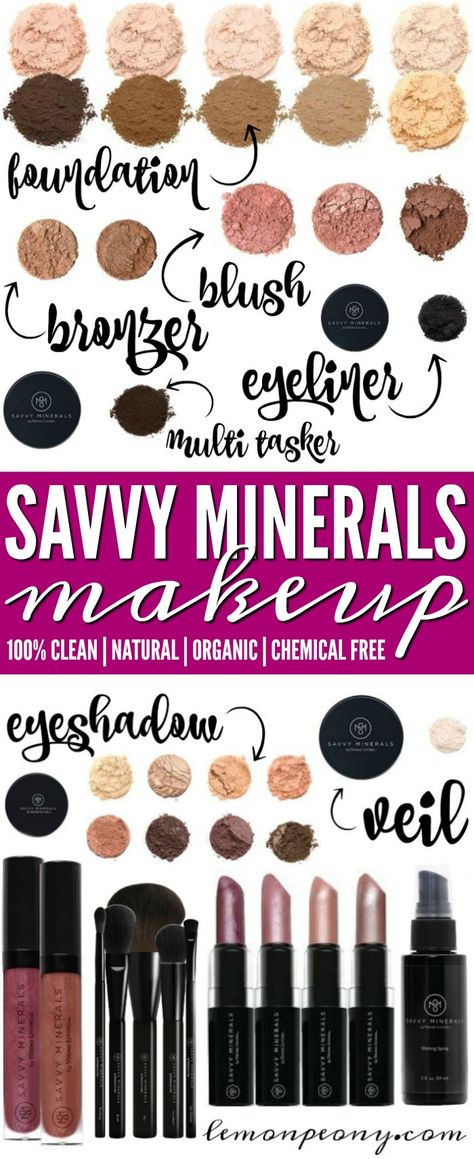 Savvy Minerals Natural Makeup! Chemical Free and Safe Makeup Products from Young Living! Nature Makeup, Safe Makeup, Savvy Minerals, Makeup Tools Products, Free Makeup Samples, All Natural Makeup, Makeup Easy, Yl Essential Oils, Mineral Makeup