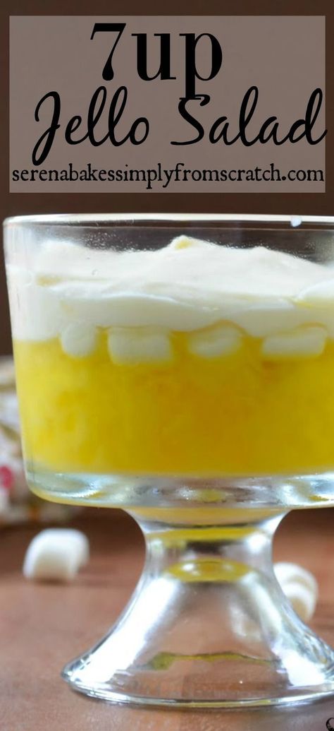 7 Up Jello Salad, Lemon Jello Salad, Congealed Salad, Potluck Salad, Jello Dessert Recipes, Lemon Jello, Diy Easy Recipes, Jello Desserts, Jello Salad