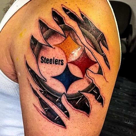 Steelers Emblem, Nfl Tattoo, Ultras Art, Tattoo Nick, Steelers Tattoos, Pittsburgh Tattoo, Family Tattoos For Men, Mastectomy Tattoo, Penguin Tattoo