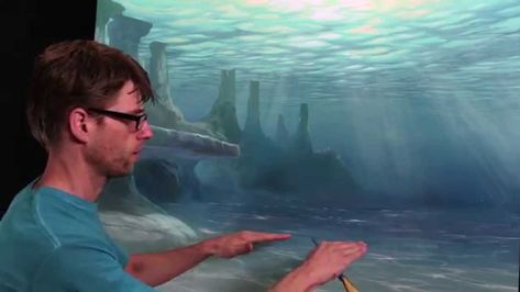 How to paint underwater sea floor in acrylics – Video tutorial by Muraljoe Full lesson available at http://www.muraljoe.com source The post How to paint underwater sea floor in acrylics – Muraljoe appeared first on PaintingTube. Paint Underwater, Carillons Diy, Underwater Scenes, Beach Art Painting, Underwater Painting, Sea Floor, Underwater Sea, Underwater Art, Acrylic Painting Techniques