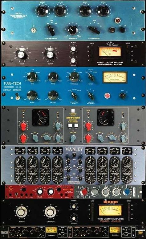 Vintage Music Studio, Recording Studio Equipment, Music Institute, Home Recording Studio Setup, Recording Studio Setup, Home Studio Ideas, Online Guitar Lessons, Audio Rack, Recording Studio Design