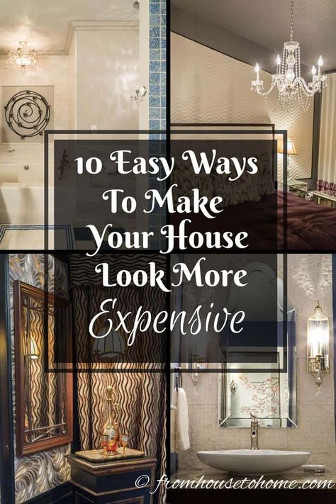 10 Easy Ways To Make Your House Look More Expensive House To Home, Interior Decorating Tips, Colorful Outfits, Builder Grade, Look Expensive, Expensive Houses, Up House, A Lot Of Money, Home Upgrades