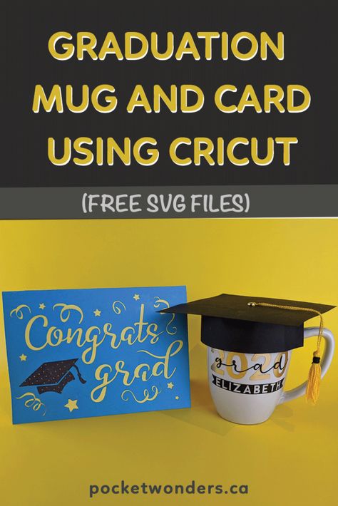 Graduation Mug and Grad Card [Free Cricut SVG files] Degree Card, Svgs Free, Free Cricut Svg, Graduation Mug, Graduation Money, Free Handwriting, Cricut Svg Files, Free Cricut, Grad Cards