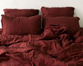 Burgundy Bedding, Neutral Bed Linen, Unique Duvet Covers, Pijamas Women, Black Bed Linen, King Bedding, Duvet Cover Queen, Natural Bedding, Fall Bedding