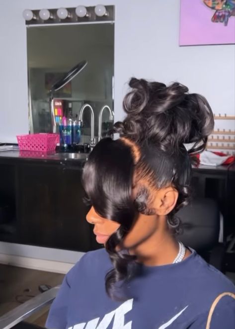 Hairstyles For Straight Hair, Sleek Ponytail Hairstyles, Birthday Hairstyles, Perfect Hairstyle, Quick Weave Hairstyles, Hairstyle Inspiration, Pretty Hair Color, Dope Hairstyles, Hair Ponytail Styles