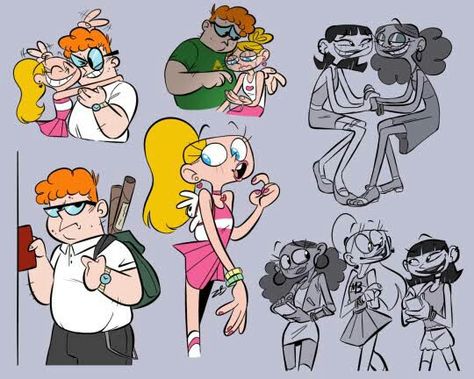 Dexter's Laboratory Art, Cartoon Network Fanart, Dexter’s Laboratory, Cartoon Network Art, Art Jokes, Arte Sketchbook, Old Cartoons, Cartoon Character Design, Cartoon Shows