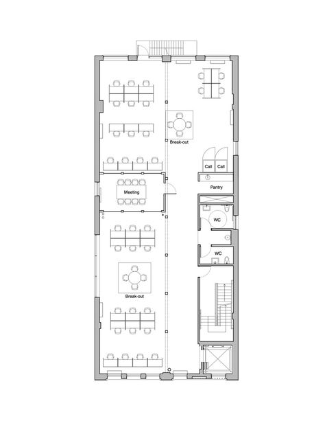 Co Working Space Floor Plan, Architect Office Plan, Co Working Space Plan, Company Floor Plan, Co Working Space Design, Office Building Plans, Office Layout Plan, Open Concept Office, Office Space Planning