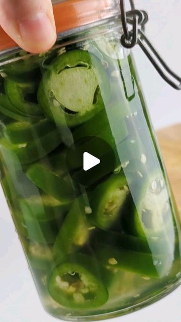 Vicky Pham on Instagram: "Who loves crunchy refrigerator pickled jalapenos? I can snack on these for days.

It's also a great way to use up leftover jalapenos.

#pickled #jalapenos #refrigeratorpickles #vietnamesefood" Leftover Jalapenos, Vicky Pham, Pickled Jalapenos, Refrigerator Pickles, Pickling Jalapenos, Vietnamese Recipes, Pickles, Refrigerator, I Can