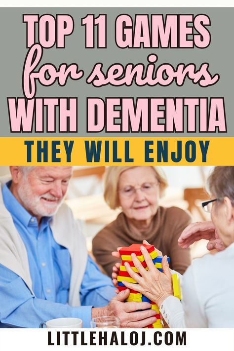 Keep your loved one with dementia mentally stimulated and engaged with these enjoyable games! From group activities to individual games, there's something here for every senior. These games are designed to provide cognitive benefits while also promoting social interaction and overall well-being. Games For Seniors Assisted Living, Cognitive Stimulation Therapy Activities, Montessori Activities Seniors, Cognitive Games For Seniors, Group Home Activities For Adults, Cognitive Stimulation Activities, Games For Memory Care Seniors, Dementiability Activities For Men, Activities For Seniors With Alzheimers.