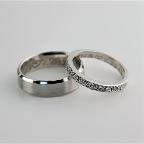 His and Hers Wedding Rings White Gold Matching Marriage Rings, Wedding Rings For Both Men And Women, Man And Woman Wedding Rings, Wedding Rings Sets His And Hers Unique Silver, Mens And Womens Wedding Rings, Engagement Rings Him And Her, Wedding Rings Silver His And Hers, Wedding Bands White Gold His And Hers, Wedding Rings White Gold His And Hers