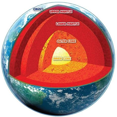 structure of the earth Earth Layers Project, Earth Structure, Amazing Facts About Animals, Structure Of The Earth, Layers Of The Earth, Facts About Animals, Earth Layers, Earth Projects, Outer Core