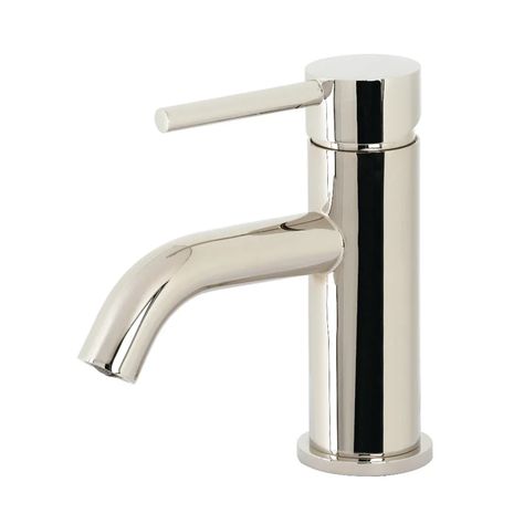 Kingston Brass Concord Single Hole Bathroom Faucet with Drain Assembly & Reviews | Wayfair.ca Polished Nickel Faucet Bathroom, Single Lever Bathroom Faucet, Polished Nickel Bathroom, Polished Nickel Faucet, Matte Black Faucet, Bathroom Faucets Chrome, Black Faucet, Push Pop, Single Handle Bathroom Faucet