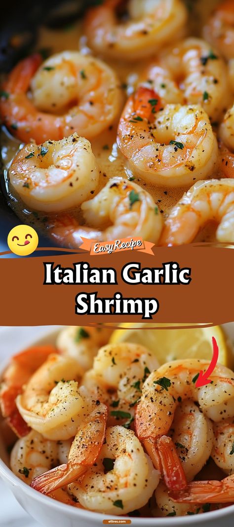 Feast on the bold flavors of our Italian Garlic Shrimp, a dish that combines succulent shrimp with a rich garlic-infused sauce. This recipe is quick, easy, and packed with flavor, making it an ideal choice for a fancy yet fuss-free meal. #GarlicShrimp #ItalianCuisine #SeafoodDinner Shrimp Recipes Healthy Easy Mediterranean Dishes, Best Garlic Shrimp Recipe, Oven Garlic Shrimp, Easy Shrimp Appetizer Recipes, Shrimp And Muscles Recipes, Large Shrimp Recipes Easy, Garlic Shrimp Pasta Recipes Easy, Shrimp In Oven Recipes, Extra Large Shrimp Recipes