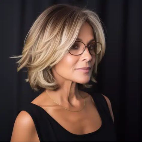 Mom Hairstyles, Haircuts For Medium Hair, Medium Hair Cuts, Hairstyles For Women, Hair Today, Great Hair, Fine Hair, Bob Hairstyles, Medium Length Hair Styles